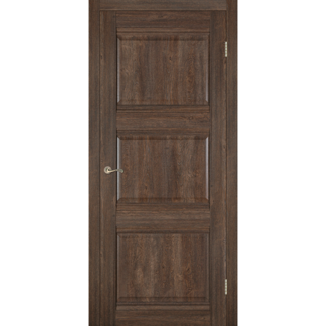 Межкомнатная дверь, Баудор, Берн-1, Дуб шоколадный, Распашная, Одностворчатая, 800 х 2000 мм
