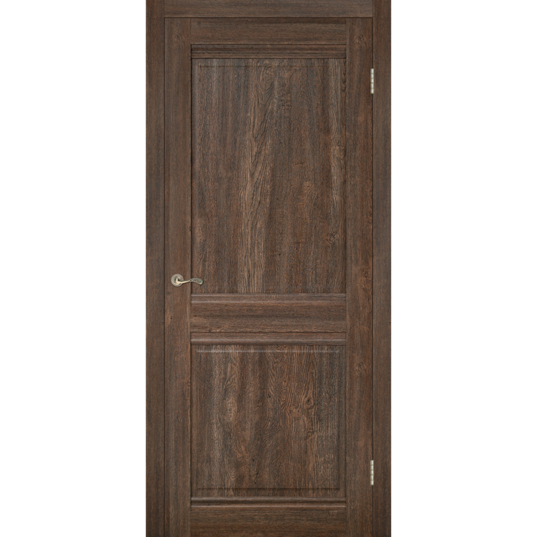 Межкомнатная дверь, Баудор, Берн-2, Дуб шоколадный, Распашная, Одностворчатая, 800 х 2000 мм