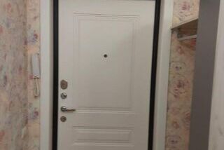 Цвет белый матовый, внутренняя МДФ, дверь с оформлением проема, Красноярск