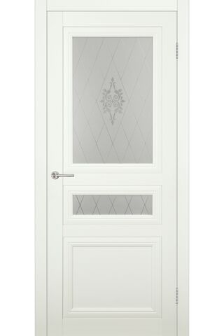 Межкомнатная дверь Айскрим Айвори со стеклом