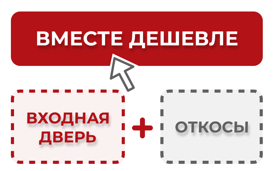Вместе дешевле = Входная дверь + Откосы = скидка 5% в Новоалтайске