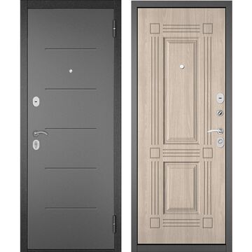 Входная дверь Buldoors Home Eco металл RL-3 букле графит / МДФ 104