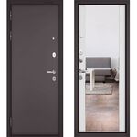 Buldoors Mass 90 металл без рис. букле шоколад / МДФ 164 mirror
