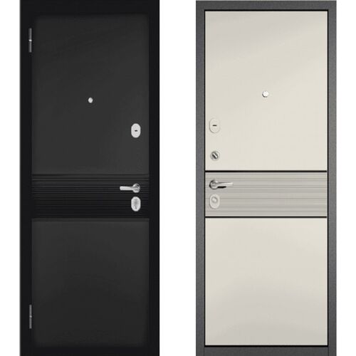 Входная дверь Buldoors Trust Eco МДФ 183 Черный матовый / МДФ 183