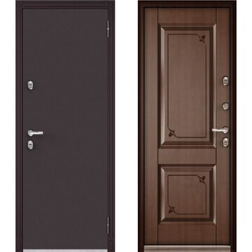 Входная дверь Buldoors Termo Standart металл без рис. Букле шоколад / МДФ 105
