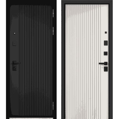 Входная дверь Buldoors Trust Eco PP МДФ 9E-161 черный матовый / МДФ 9E-161