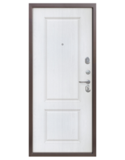 Белая классическая МДФ входной двери