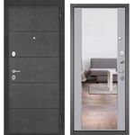 Family Eco МДФ 194 бетон темный / МДФ 164 Mirror, Mastino