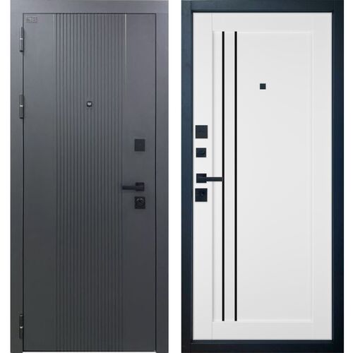 Входная дверь Balance Twin E33 Black Gloss, Владимирская фабрика дверей VFD