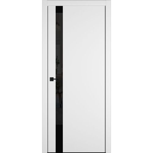 Межкомнатная дверь Urban 1SV, кромка алюминиевая черная с 2-х сторон, с врезкой, Владимирская фабрика дверей VFD