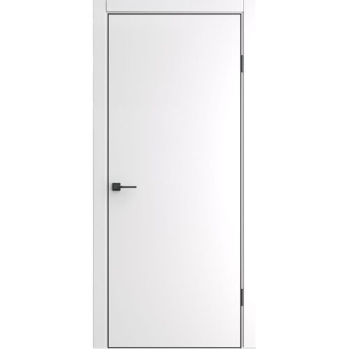 Межкомнатная дверь Porta 50, кромка алюминиевая черная с 4-х сторон, Portika