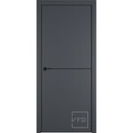 Urban 1, кромка алюминиевая черная с 2-х сторон, с врезкой, Владимирская фабрика дверей VFD