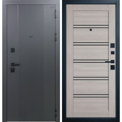 Входная дверь Balance Twin Atum Pro 28 Black Gloss, Владимирская фабрика дверей VFD