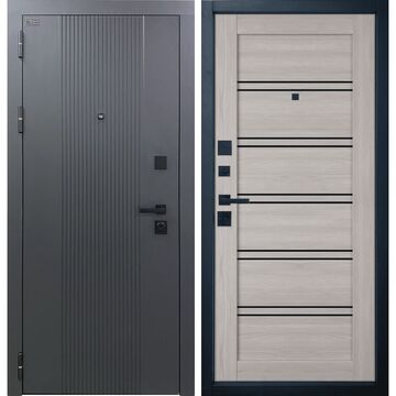 Входная дверь Balance Twin Atum Pro 28 Black Gloss, Владимирская фабрика дверей VFD