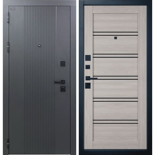 Входная дверь Balance Twin Atum Pro 28 Black Gloss, Владимирская фабрика дверей VFD