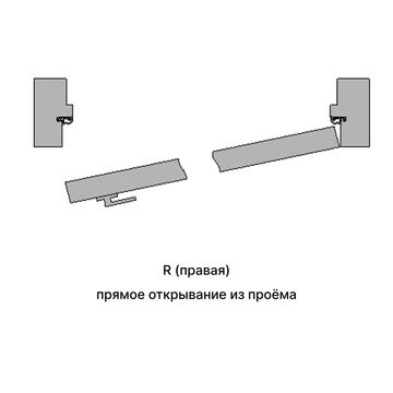 Межкомнатная дверь INVISIBLE скрытого монтажа, прямое открывание, Дера