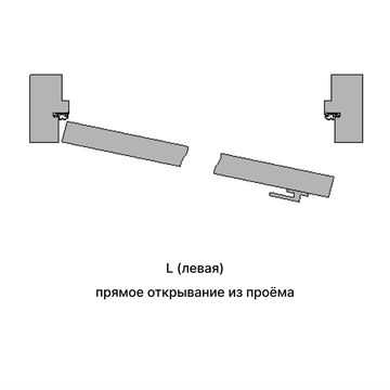 Межкомнатная дверь INVISIBLE скрытого монтажа, прямое открывание, Дера