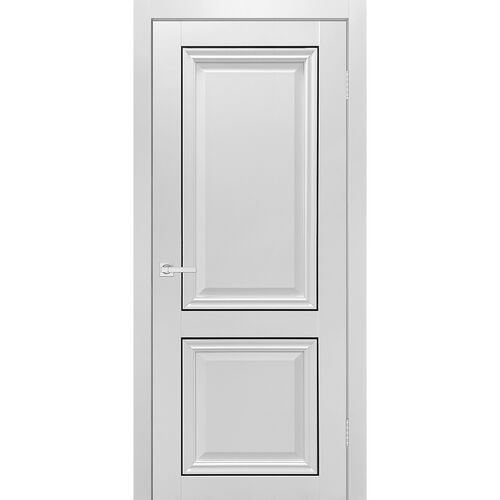 Межкомнатная дверь Юник Инфинити, молдинг пластик черный, Yesdoors