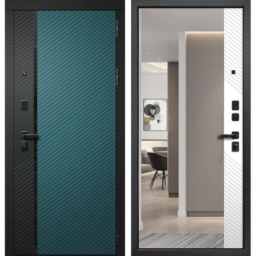 Входная дверь Дилайн Верде Зеркало, FlyDoors