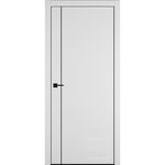 Basic 1V, кромка ABS черная с 4х сторон, молдинг пластик черный, с врезкой под замок, Владимирская фабрика дверей VFD
