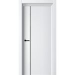 Cosmo 6, кромка ПВХ черная с 4х сторон, молдинг алюминий черный, FlyDoors