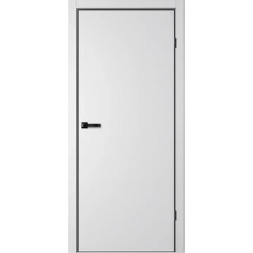 Межкомнатная дверь NEO N01, кромка алюминиевая черная с 4х сторон, FlyDoors