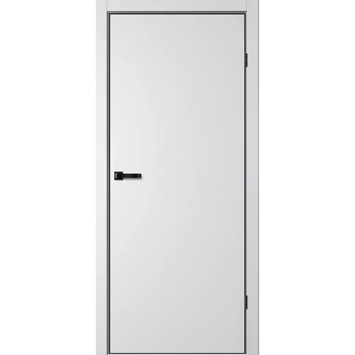 Межкомнатная дверь NEO N01, кромка алюминиевая черная с 4х сторон, FlyDoors