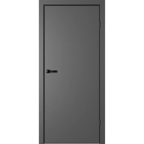 Межкомнатная дверь NEO N01, кромка алюминиевая черная с 4х сторон, FlyDoors