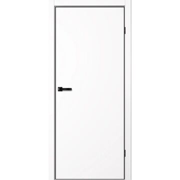 Межкомнатная дверь NEO N01, кромка алюминиевая черная с 4х сторон, FlyDoors