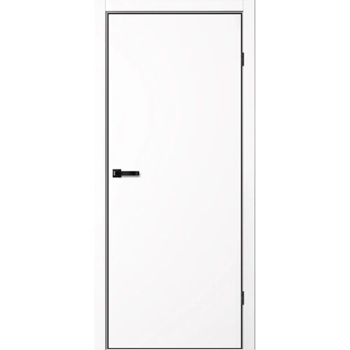 Межкомнатная дверь NEO N01, кромка алюминиевая черная с 4х сторон, FlyDoors