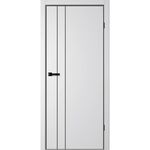 NEO N02, кромка алюминиевая черная с 4х сторон, молдинг пластик черный, FlyDoors