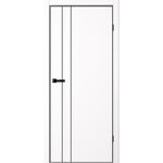 NEO N02, кромка алюминиевая черная с 4х сторон, молдинг пластик черный, FlyDoors