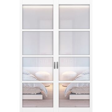 Перегородка 104.2222, двухстворчатая, МДФ экошпон, Optima Porte