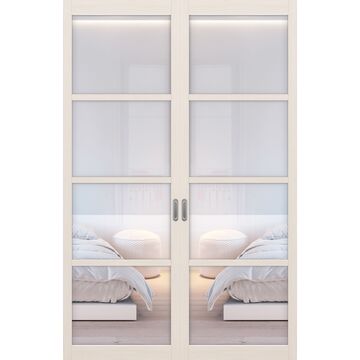 Перегородка 104.2222, двухстворчатая, МДФ экошпон, Optima Porte