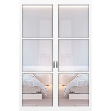 Перегородка 130.222, двухстворчатая, МДФ экошпон, Optima Porte