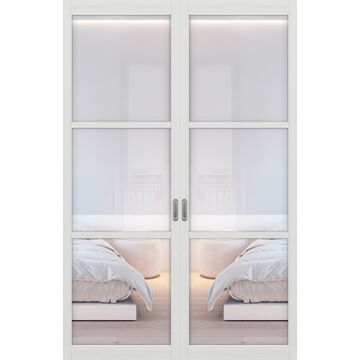 Перегородка 130.222, двухстворчатая, МДФ экошпон, Optima Porte