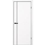 Fusion FN33, кромка ABS черная с 4х сторон, молдинг МДФ черный, FlyDoors